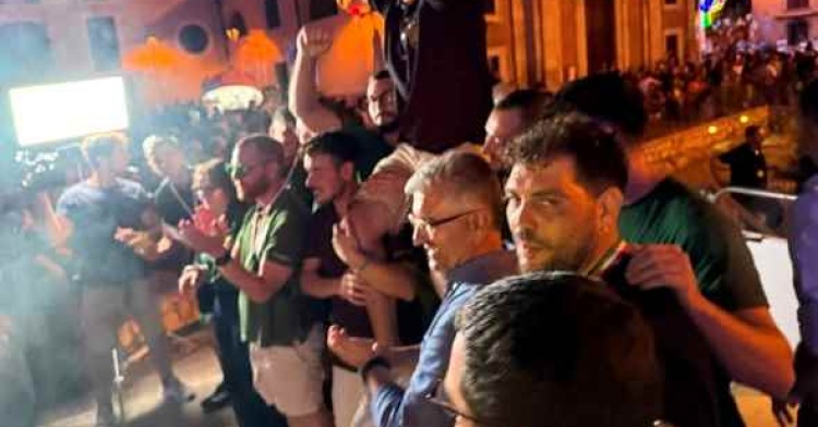 ARPINO - IL QUARTIERE ARCO VINCE IL GONFALONE
