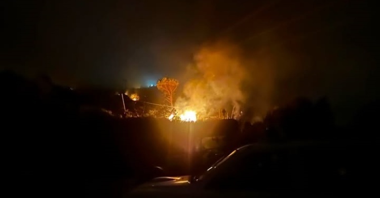 SAN GIOVANI INCARICO - INCENDIO SUL COLLE MADONNA DELLA GUARDIA