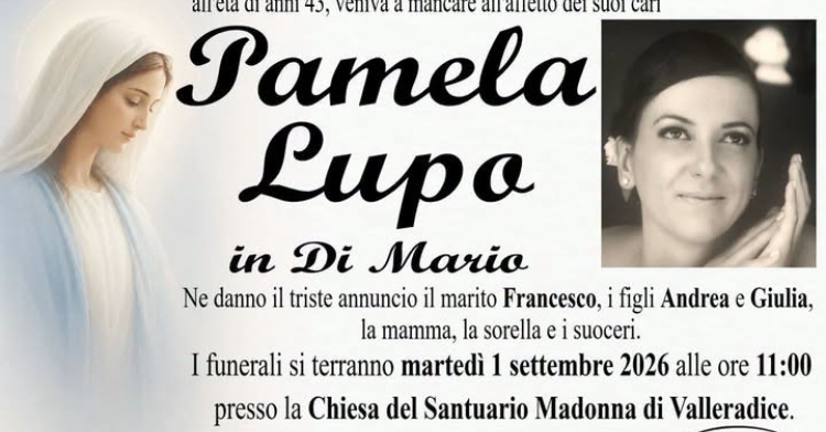 BROCCOSTELLA/SORA - COMMOZIONE PER LA MORTE DI PAMELA LUPO