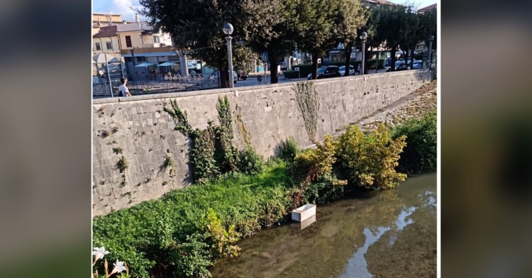 SORA - UN CONGELATORE NEL FIUME LIRI