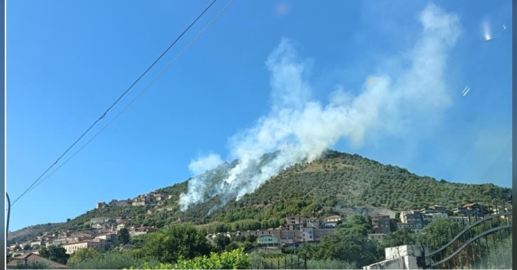 IL FATTO - AD ALVITO L'INCENDIO DI FINE ESTATE