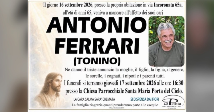 SORA - COMMOZIONE PER LA MORTE DI ANTONIO FERRARI