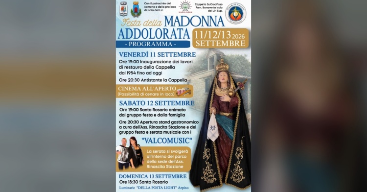 ISOLA LIRI - FESTA DELLA MADONNA ADDOLORATA