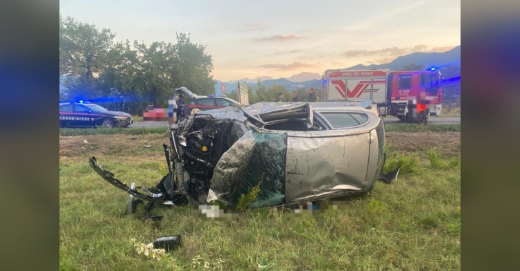 LA TRAGEDIA - SCHIANTO MORTALE SULLA CASILINA