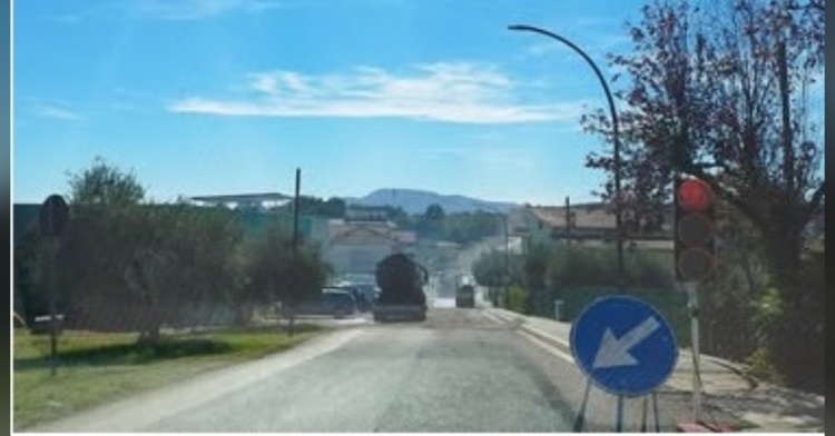 PROVINCIA - LAVORI SULLA STRADA MONTE - STRANGOLAGALLI