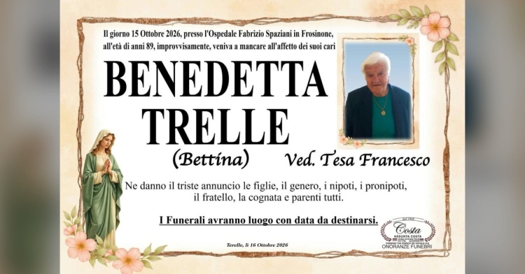 CASSINO - BENEDETTA TRELLE NON CE L'HA FATTA