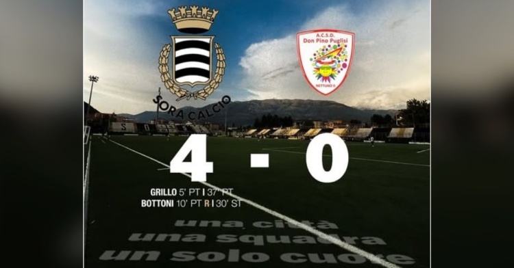 SORA - I BIANCONERI INGRANANO LA QUARTA